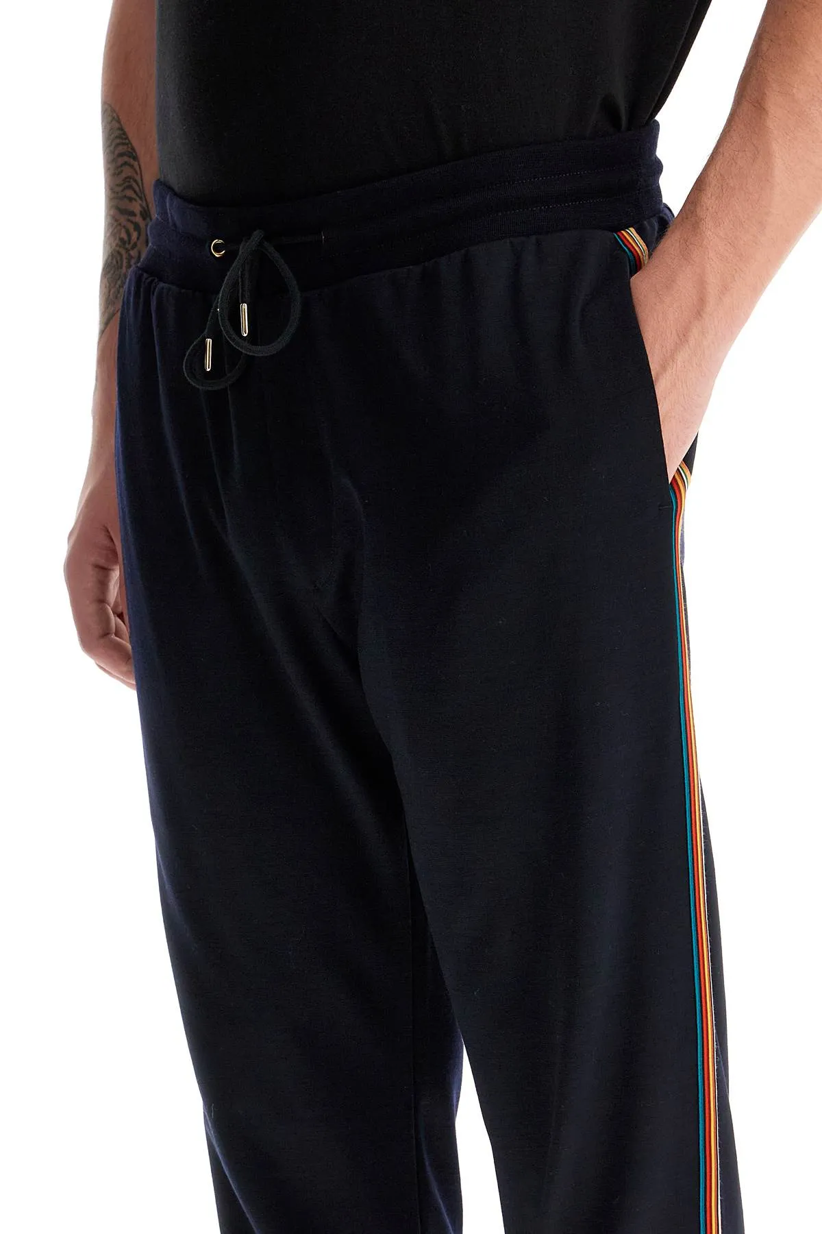 wool jersey joggers for comfortable M1R 299S H00035 NAVY