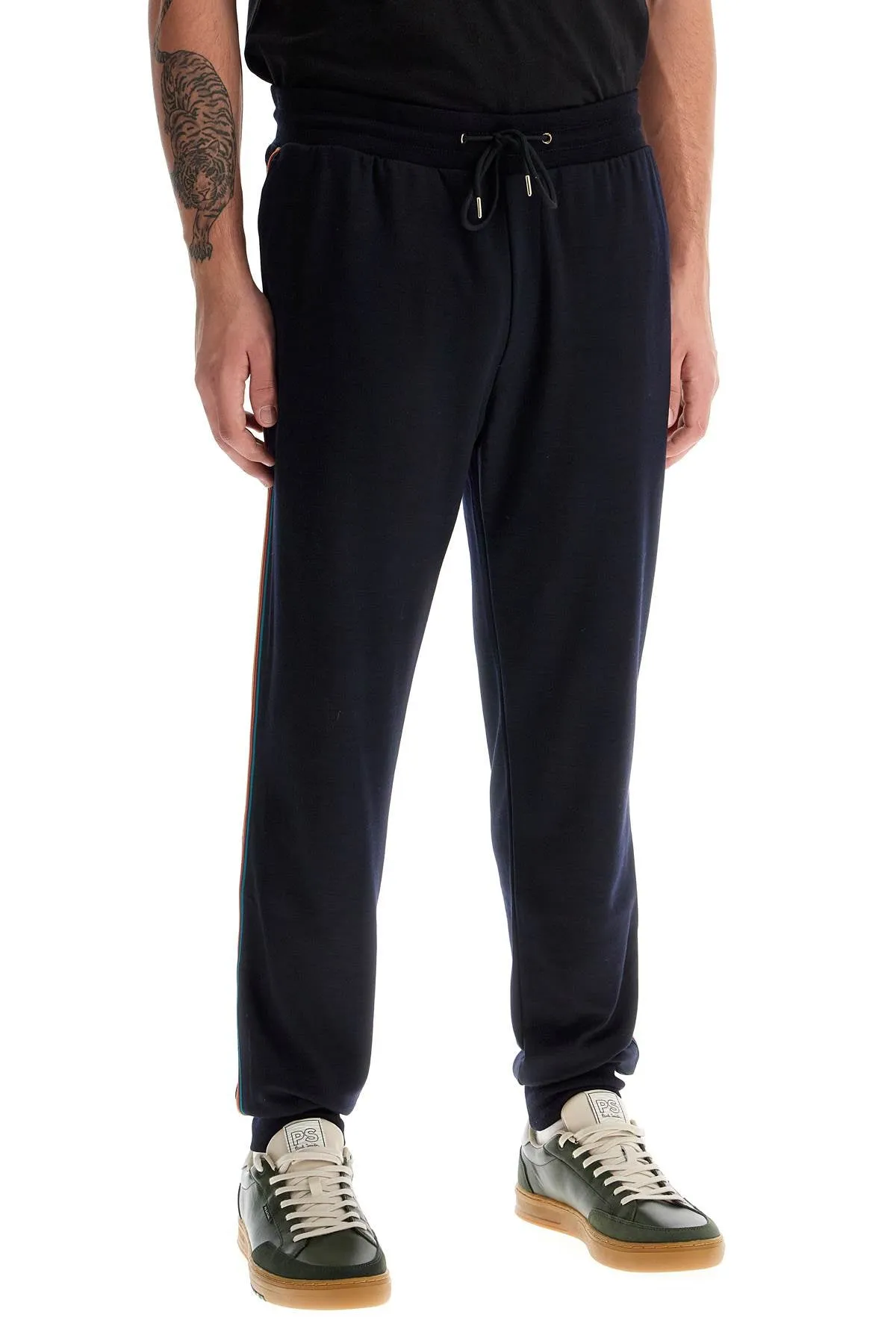 wool jersey joggers for comfortable M1R 299S H00035 NAVY
