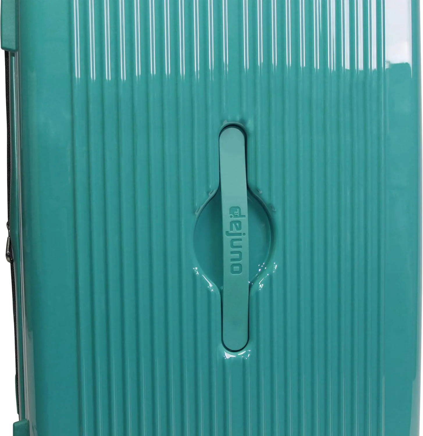 World Traveler Dejuno Colossus Polycarbonate Hardside Expandable Spinner Luggage with TSA Lock and Front Handle, Teal, 26-inch