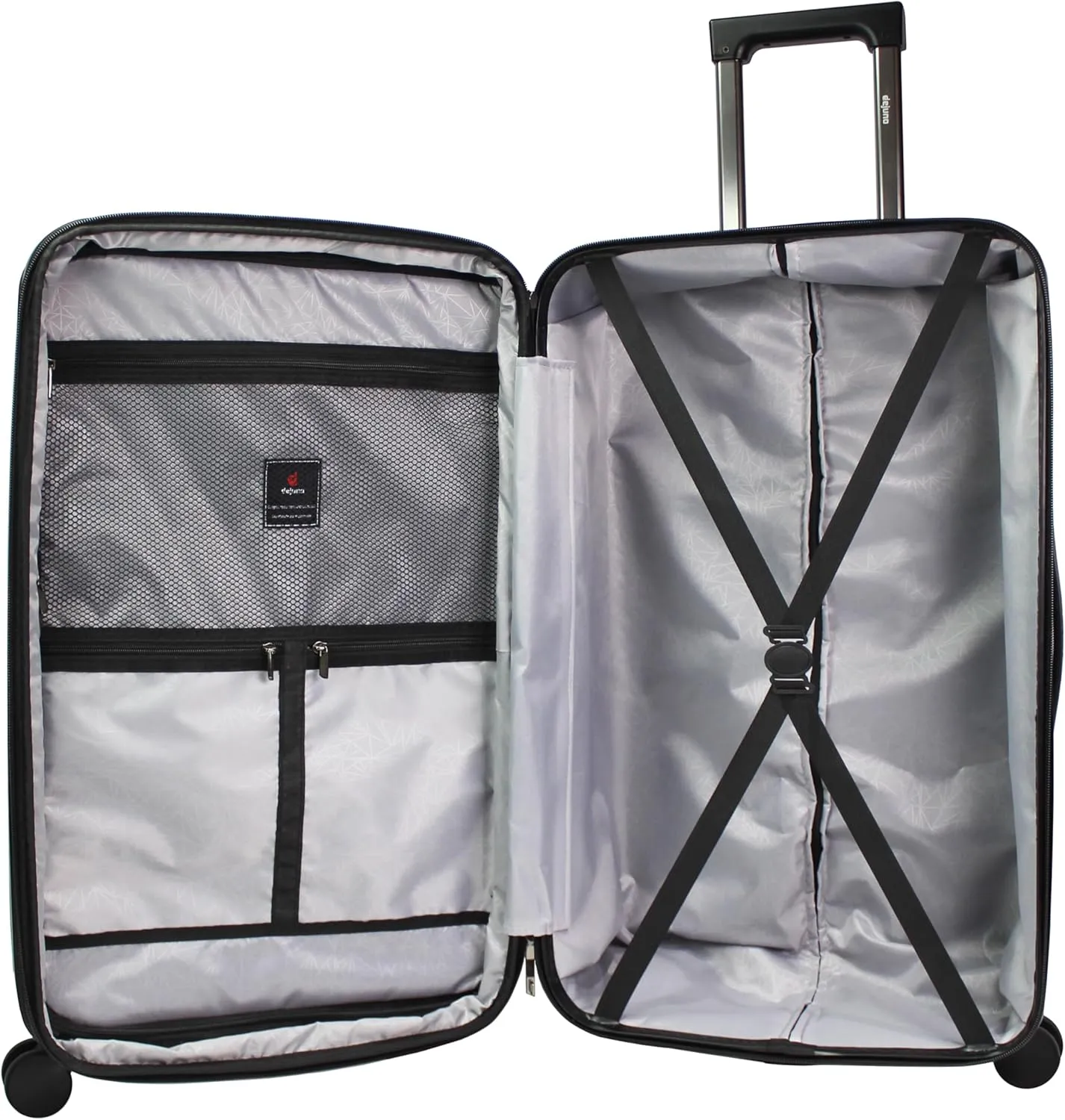 World Traveler Dejuno Colossus Polycarbonate Hardside Expandable Spinner Luggage with TSA Lock and Front Handle, Teal, 26-inch