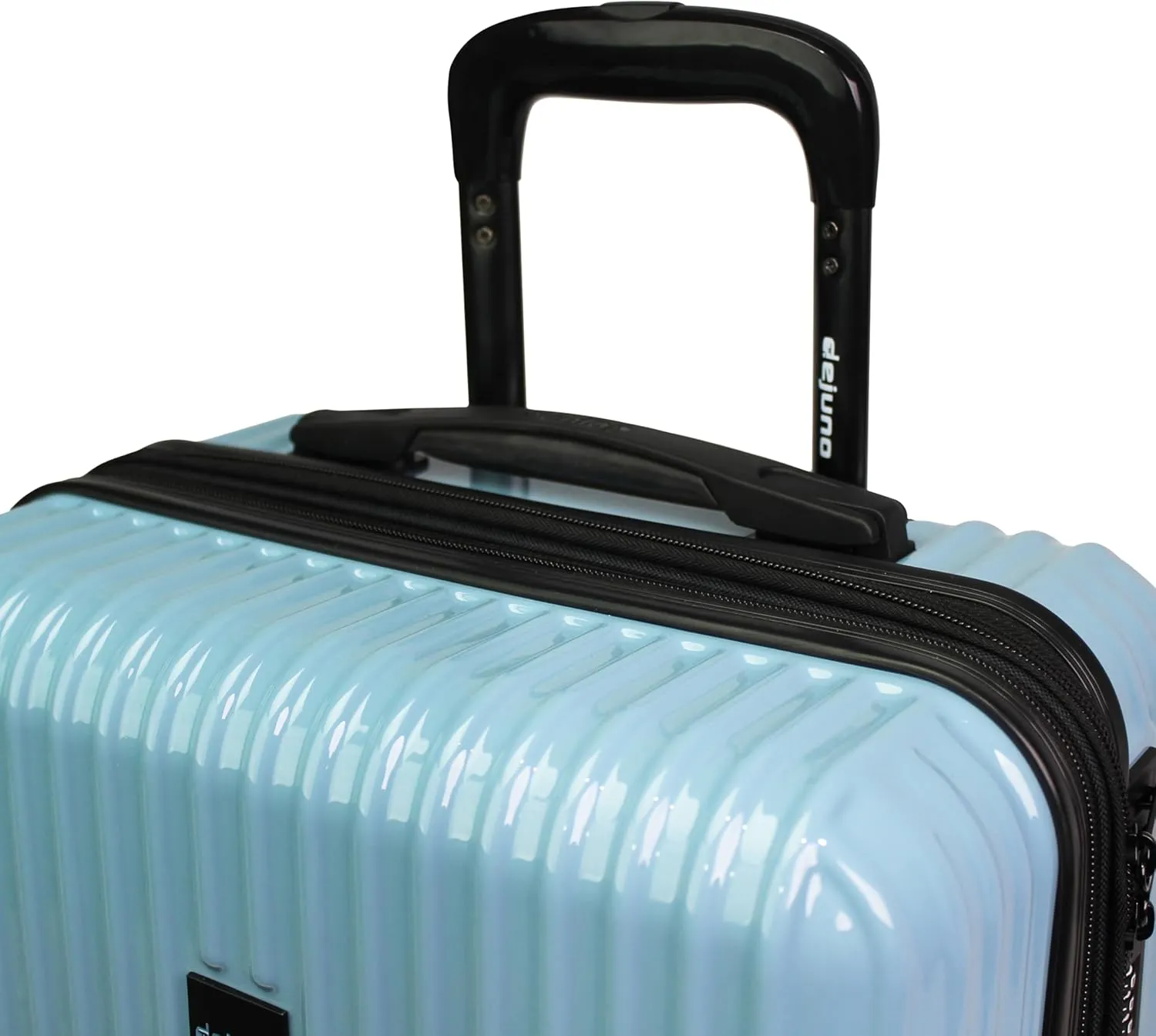 World Traveler Dejuno Tonal Lightweight Polycarbonate Hardside Expandable Spinner Luggage Suitcase with TSA Lock, Glacier, 2-Piece Set(20in,28in)