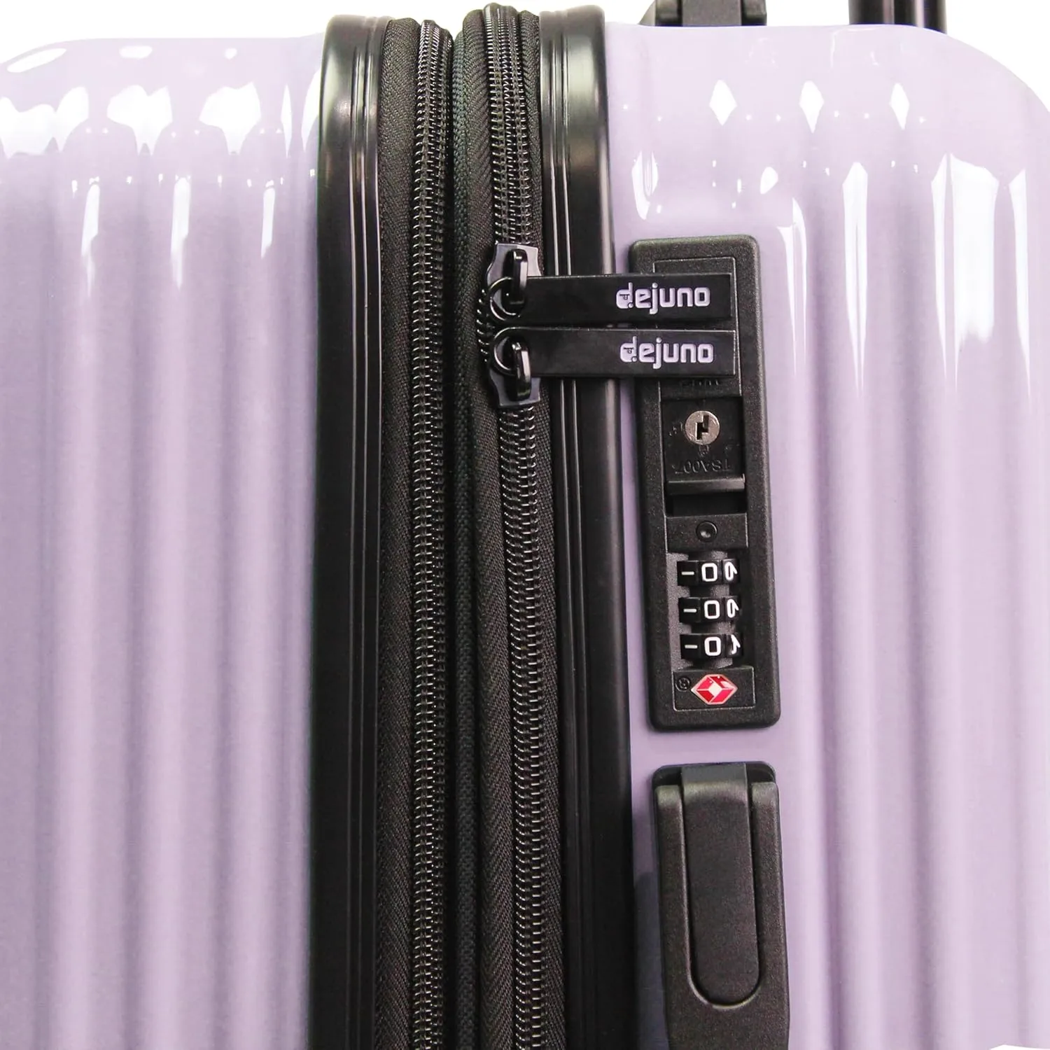 World Traveler Dejuno Tonal Lightweight Polycarbonate Hardside Expandable Spinner Luggage Suitcase with TSA Lock, Lavender, 2-Piece Set(20in,28in)
