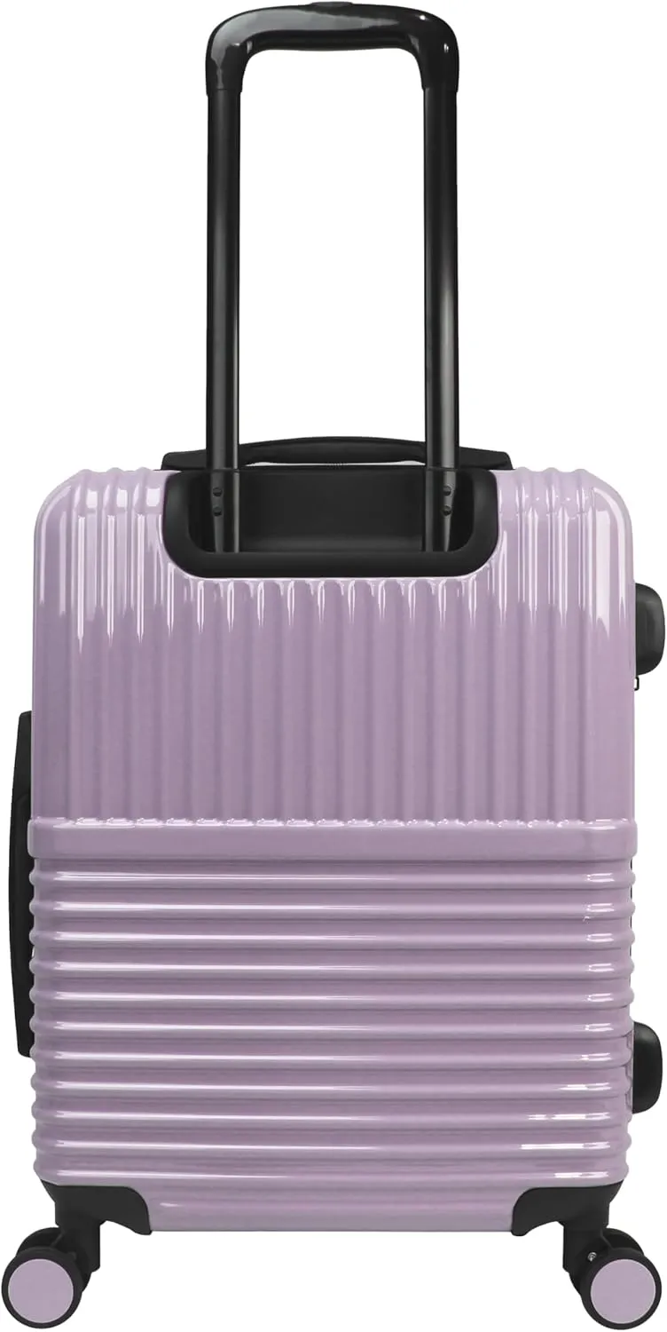 World Traveler Dejuno Tonal Lightweight Polycarbonate Hardside Expandable Spinner Luggage Suitcase with TSA Lock, Lavender, 2-Piece Set(20in,28in)
