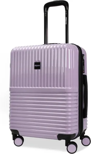 World Traveler Dejuno Tonal Lightweight Polycarbonate Hardside Expandable Spinner Luggage Suitcase with TSA Lock, Lavender, 20-inch