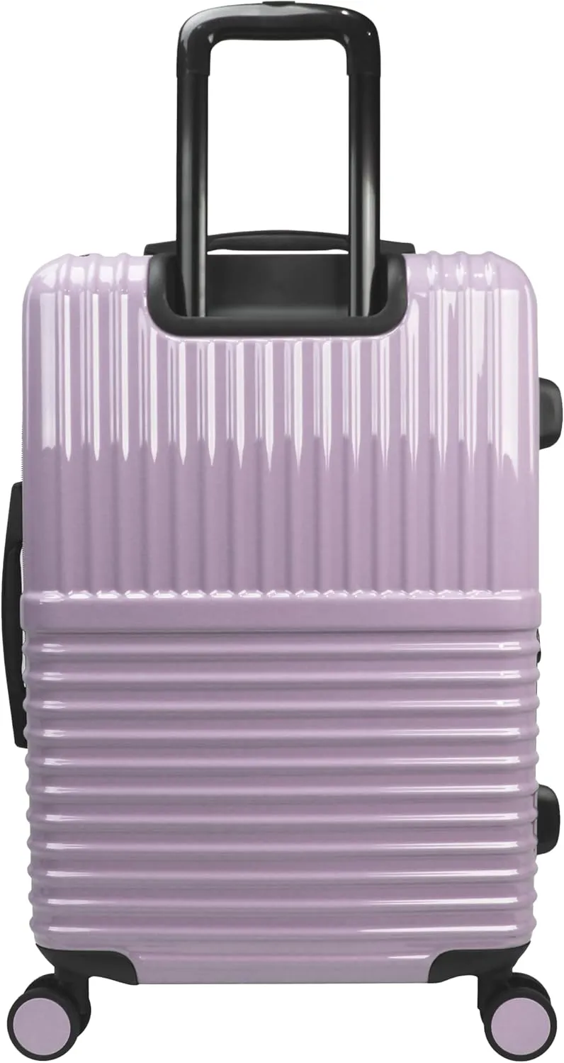 World Traveler Dejuno Tonal Lightweight Polycarbonate Hardside Expandable Spinner Luggage Suitcase with TSA Lock, Lavender, 28-inch