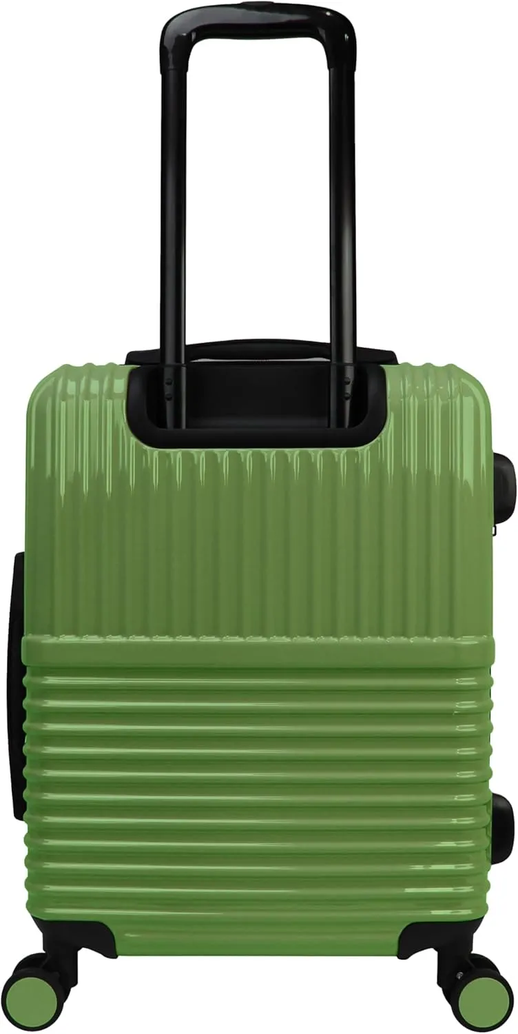 World Traveler Dejuno Tonal Lightweight Polycarbonate Hardside Expandable Spinner Luggage Suitcase with TSA Lock, Matcha, 2-Piece Set(20in,28in)