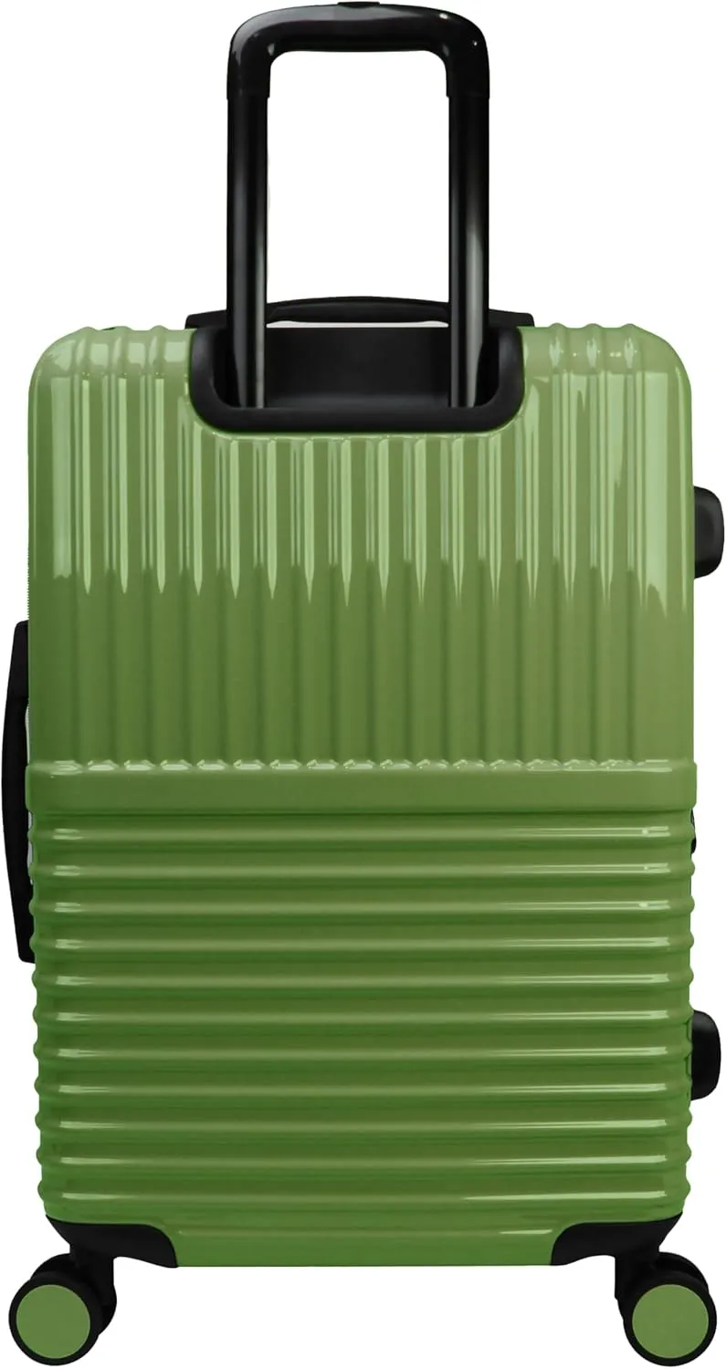 World Traveler Dejuno Tonal Lightweight Polycarbonate Hardside Expandable Spinner Luggage Suitcase with TSA Lock, Matcha, 28-inch