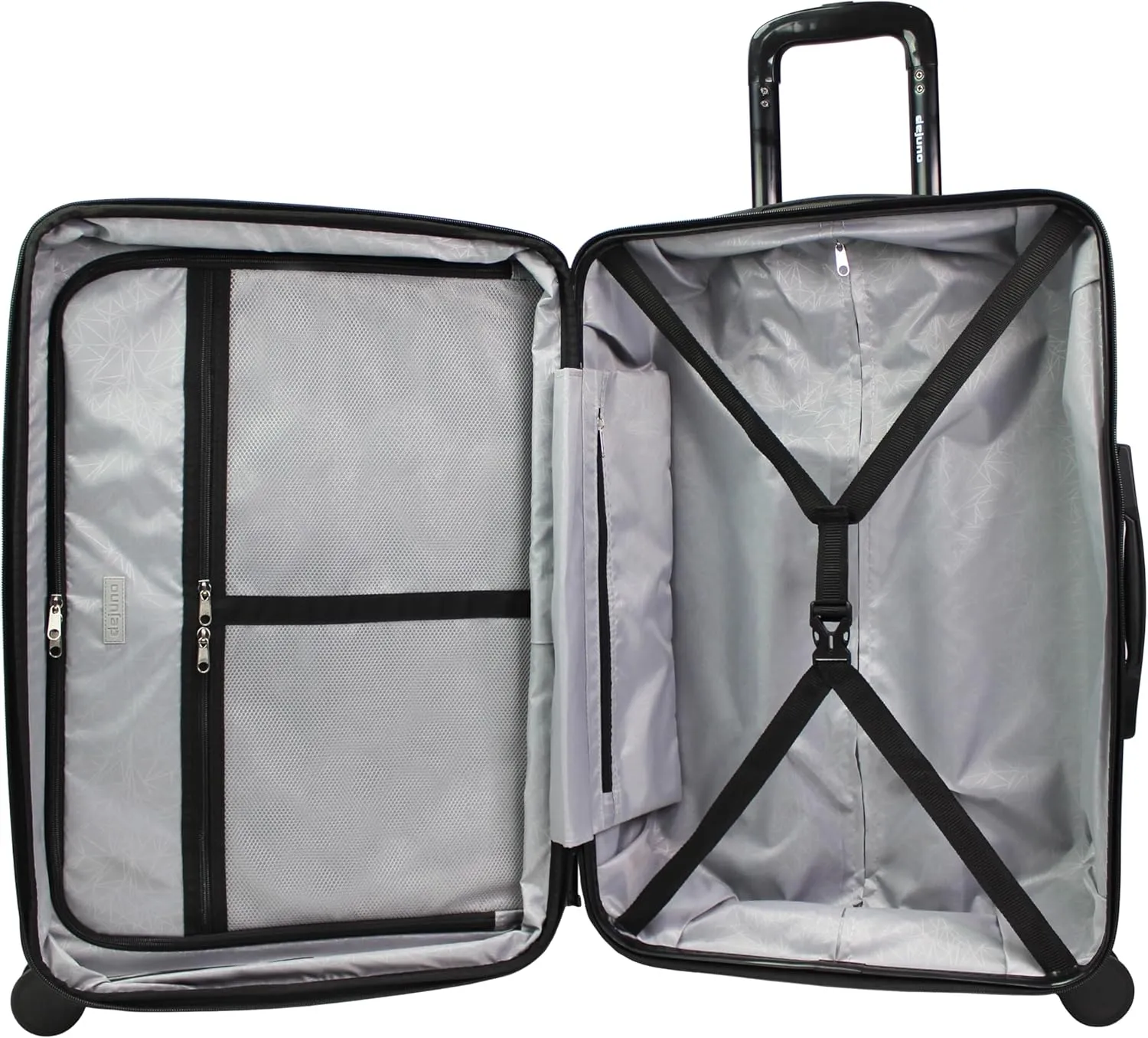 World Traveler Dejuno Tonal Lightweight Polycarbonate Hardside Expandable Spinner Luggage Suitcase with TSA Lock, Onyx, 28-inch