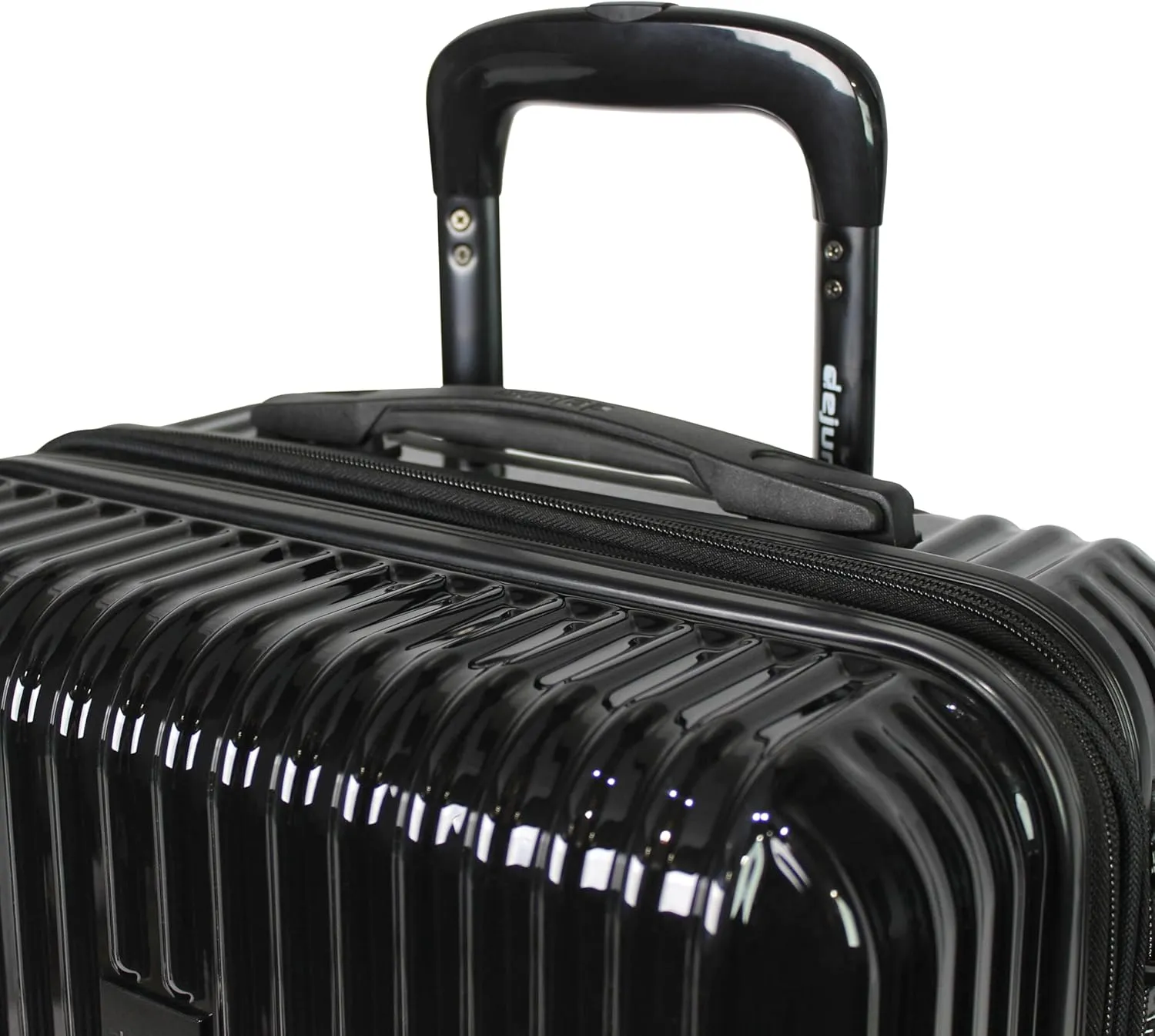 World Traveler Dejuno Tonal Lightweight Polycarbonate Hardside Expandable Spinner Luggage Suitcase with TSA Lock, Onyx, 28-inch