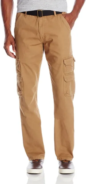 Wrangler Authentics Men's Premium Relaxed Fit Straight Leg Cargo Pant