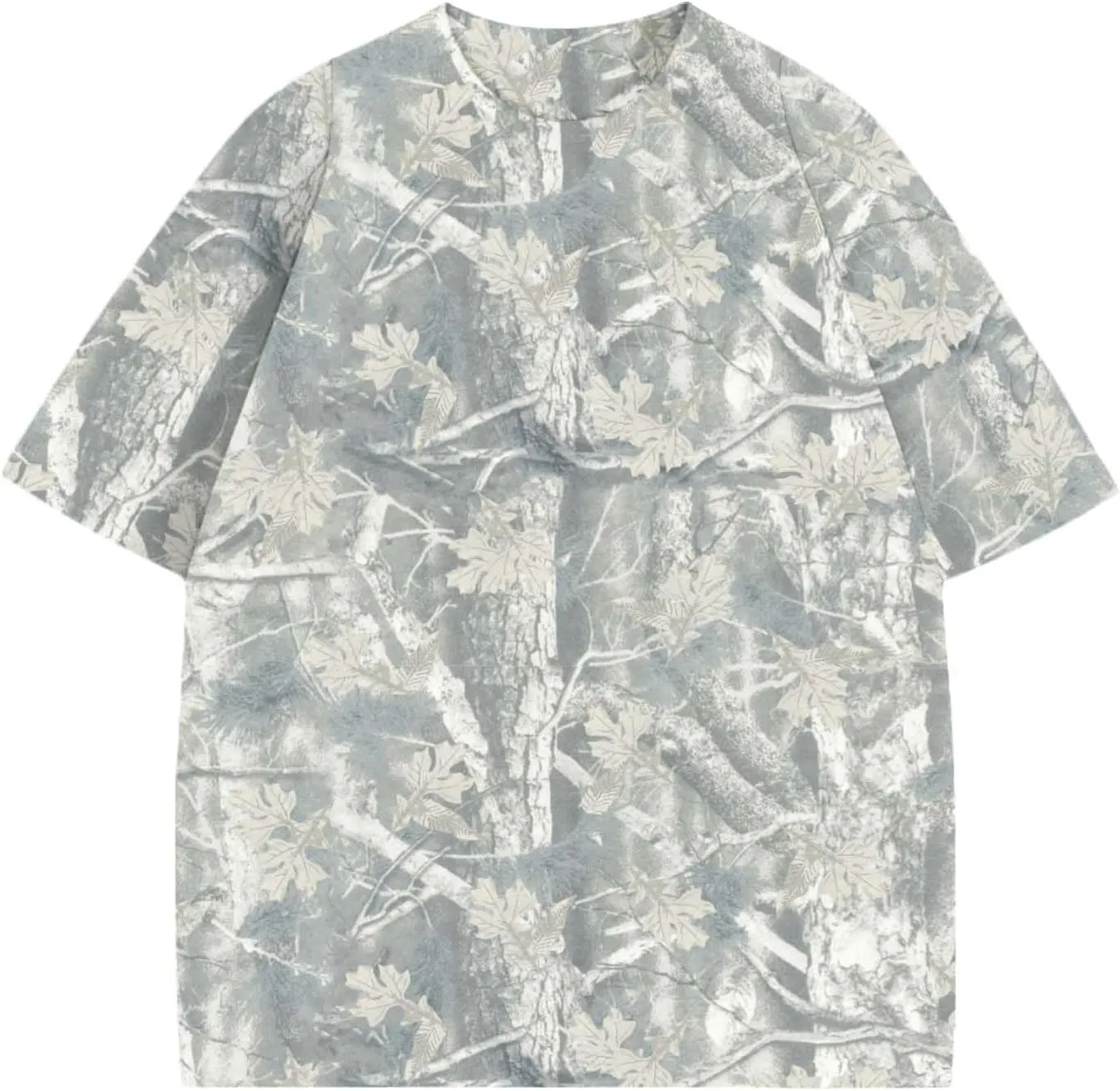 Y2k Camo Oversized Short Sleeve Crew Neck Baggy Shirts Maple Leaf Printed Tshirts Shirts for Women Men