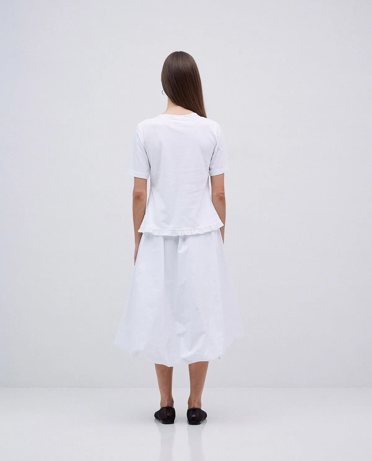Yerse Shirred front top White