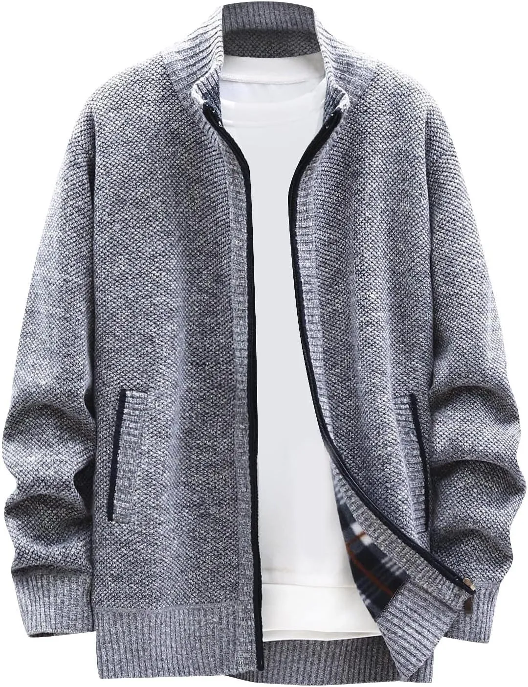 Ymosrh Winter Coats for Men Autumn and Men's Fashion Loose Cardigan Warm Lapel Hooded Jacket Sweater Mens Coats