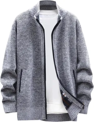 Ymosrh Winter Coats for Men Autumn and Men's Fashion Loose Cardigan Warm Lapel Hooded Jacket Sweater Mens Coats