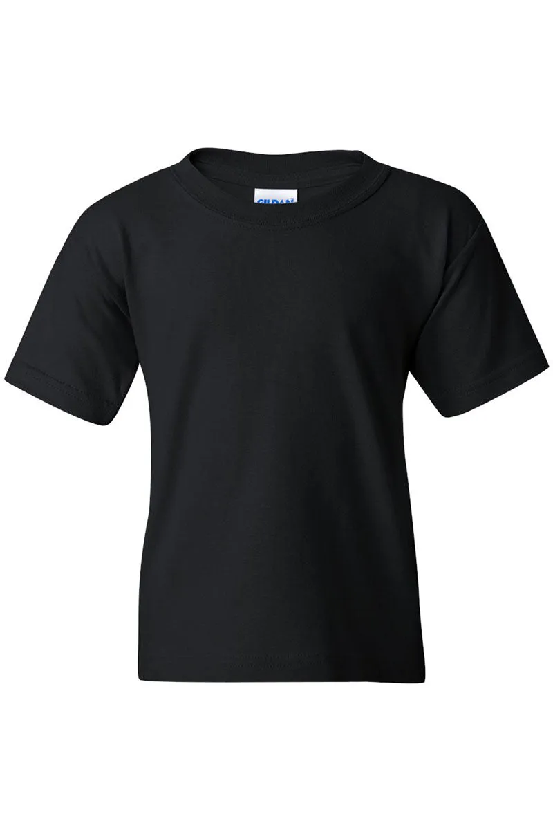 Youth Floral Highland Cow Short Sleeve Relaxed Fit T-Shirt