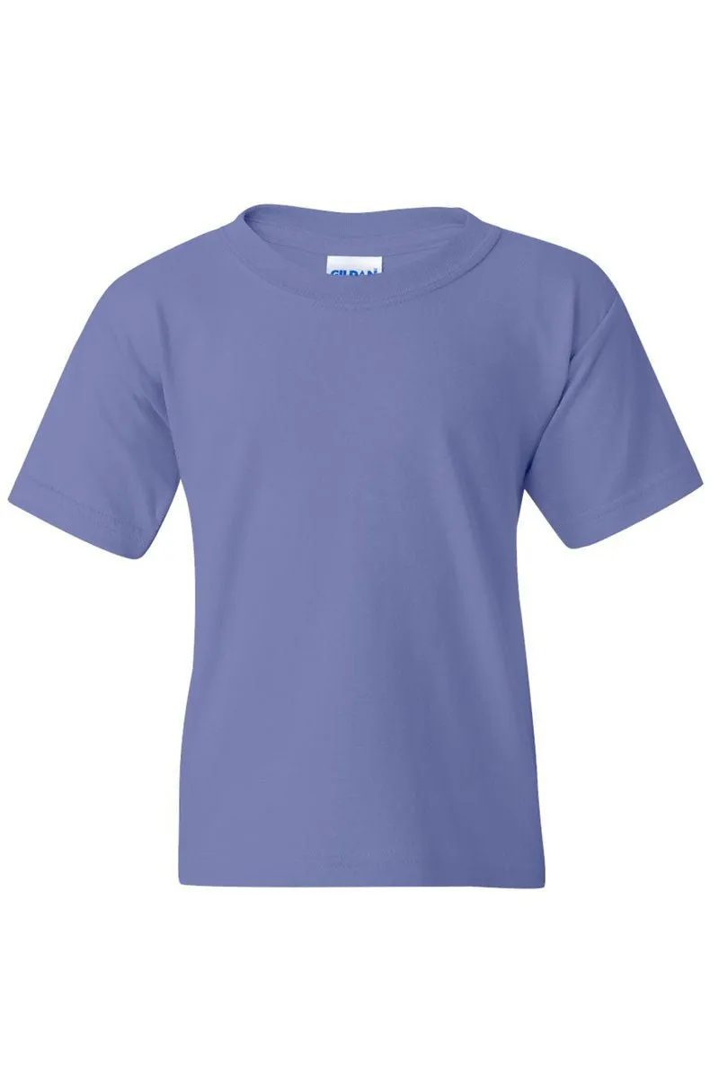 Youth Floral Highland Cow Short Sleeve Relaxed Fit T-Shirt