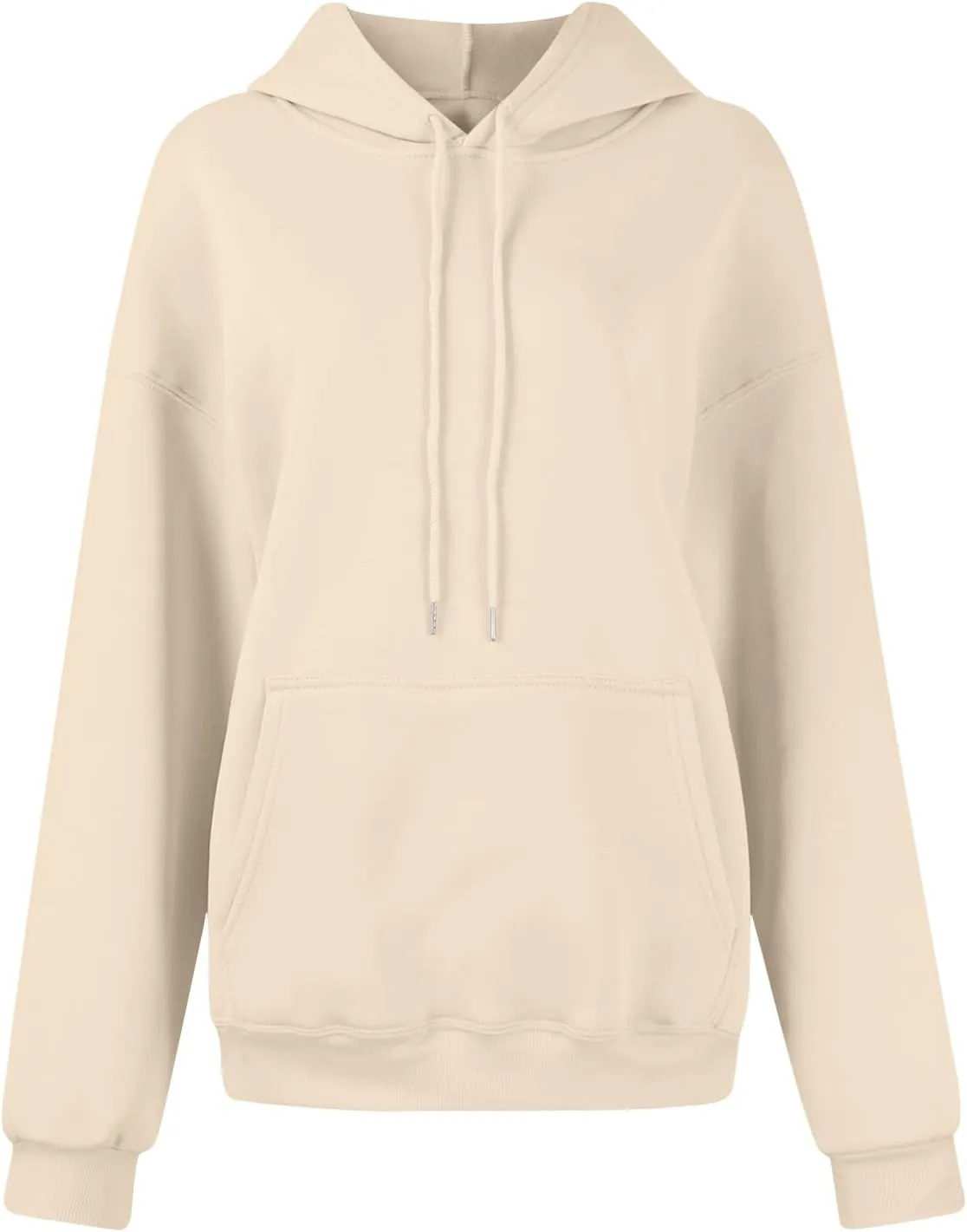 YUTANRAL Hoodies for Women Trendy Solid Color Long Sleeve Tops Womens Fashion Oversized Sweatshirt Pullover With Pocket