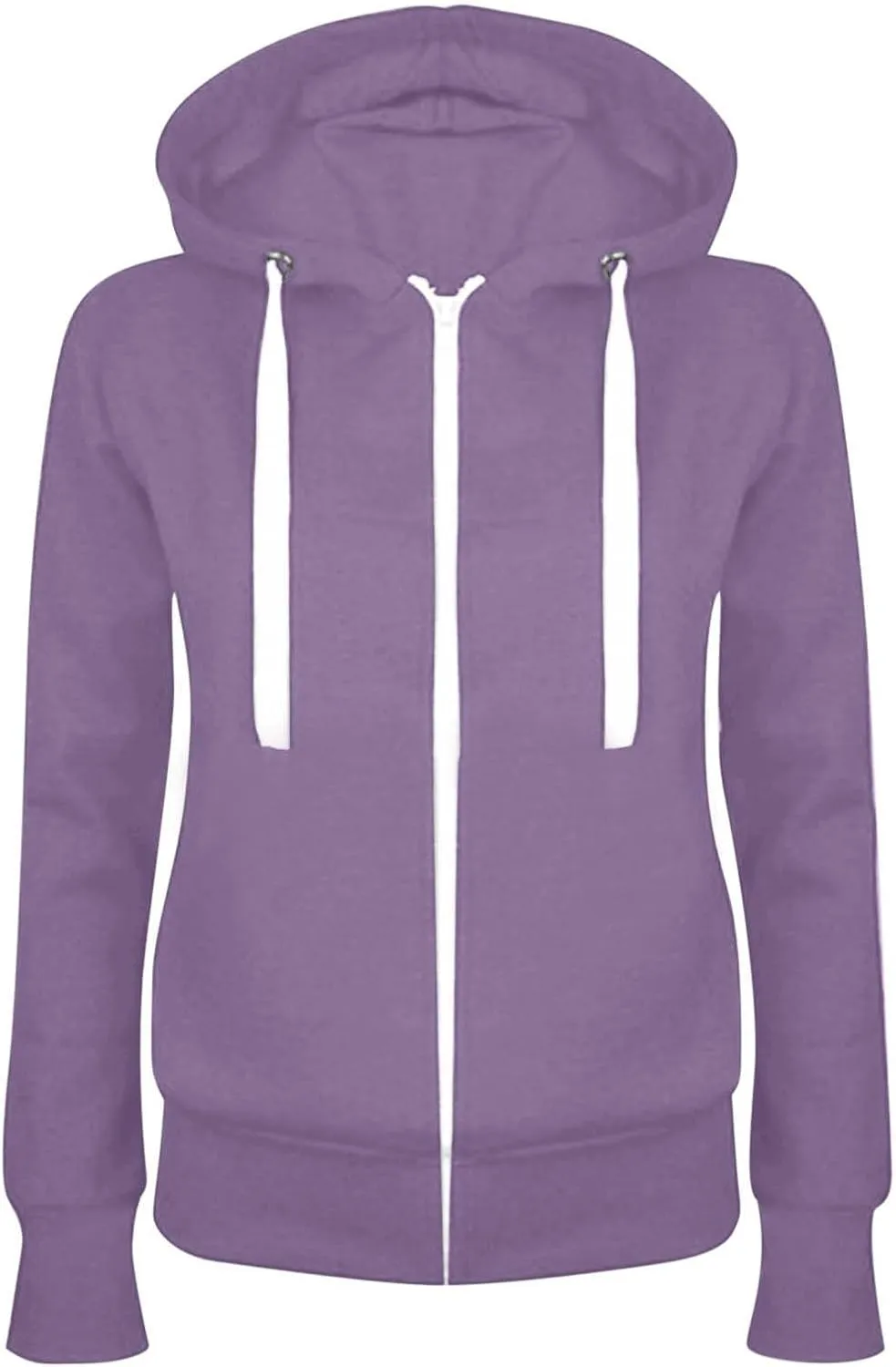 Zip Up Hoodie for Women Cute Long Sleeve Sweatshirts Trendy Oversized Lightweight Teen Girl Outfits Fashion Jackets