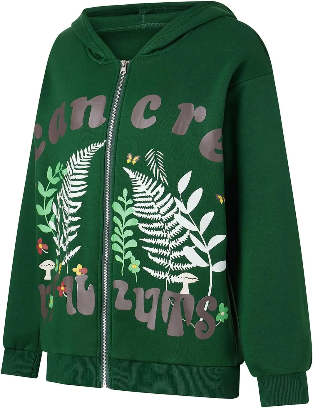 Zip Up Hoodies for Women Y2K Spider Web Print Halloween Hooded Sweatshirt Fleece Hoodie Coat Warm Hoody with Pockets